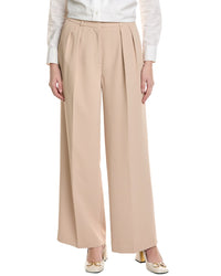 Kenneth Cole Pleated Wide Leg Pant Brown Multi 4