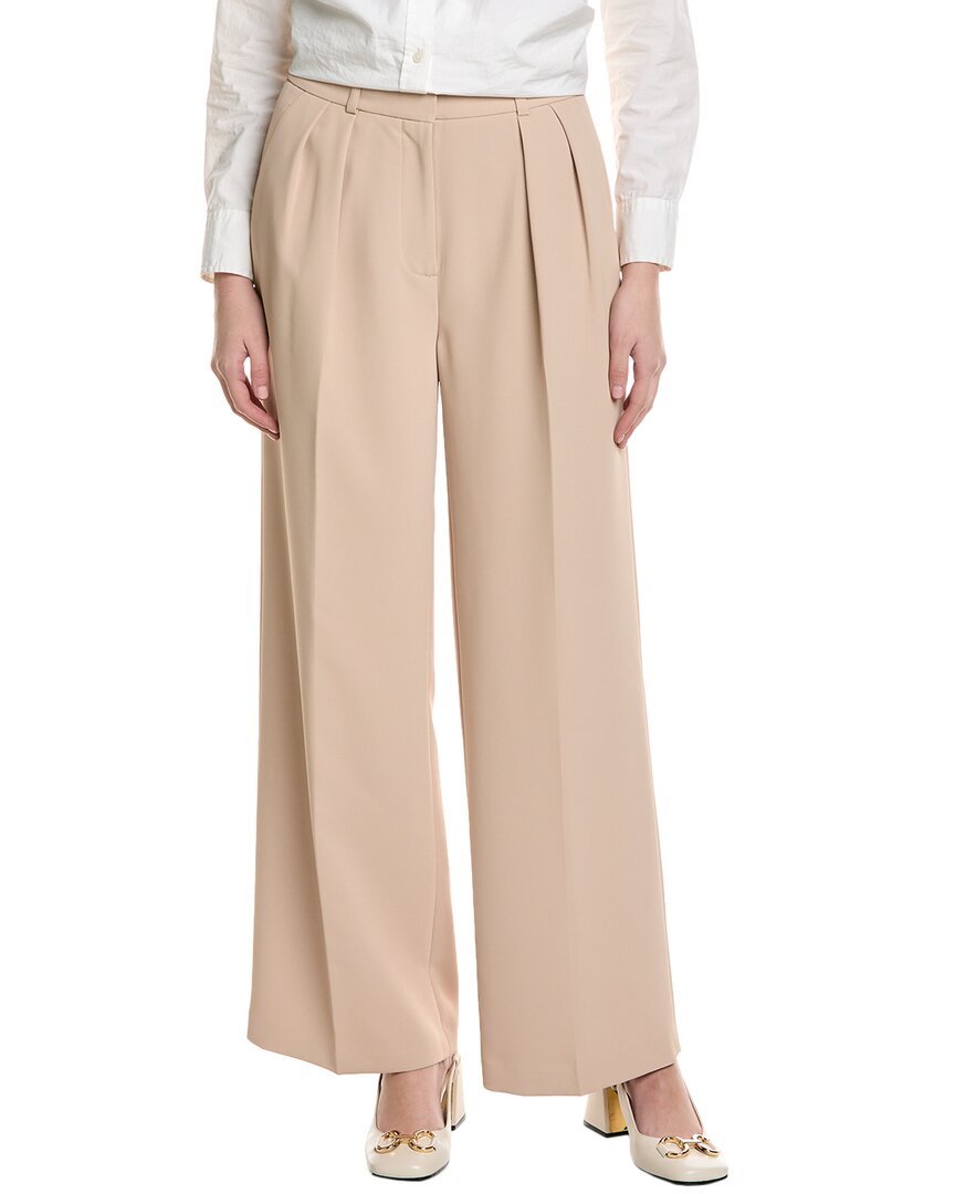 Kenneth Cole Pleated Wide Leg Pant Brown Multi 4