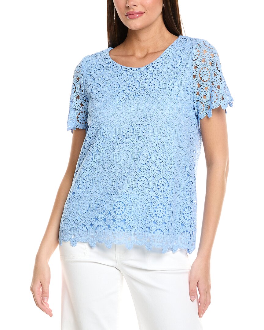 Jones New York Lace Top Blue
