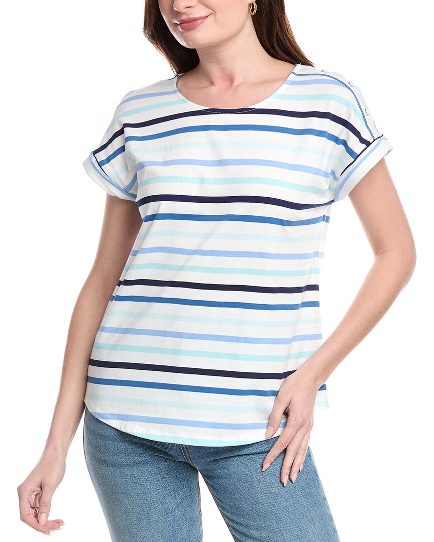 Jones New York Extend Shoulder Top White