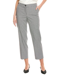 Jones New York Fly Front Straight Ankle Pant 8 Black