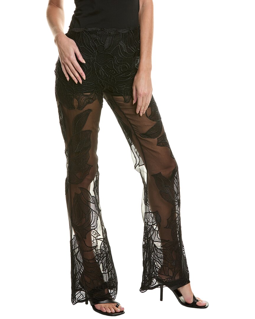 Alberta Ferretti Silk-Lined Trouser Black