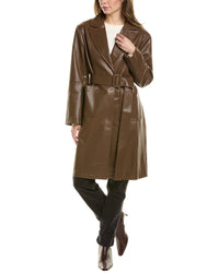 Femme Society Coat Brown Multi