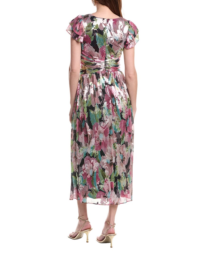Adrianna Papell Short Sleeve Midi Dress
