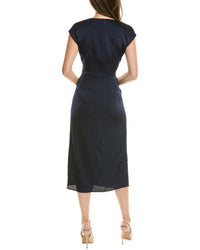 Nicole Miller Surplice Midi Dress