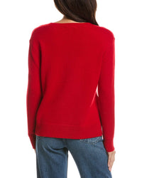 THE CASHMERE PROJECT The Cashmere Project Heart Crewneck Cashmere Sweater