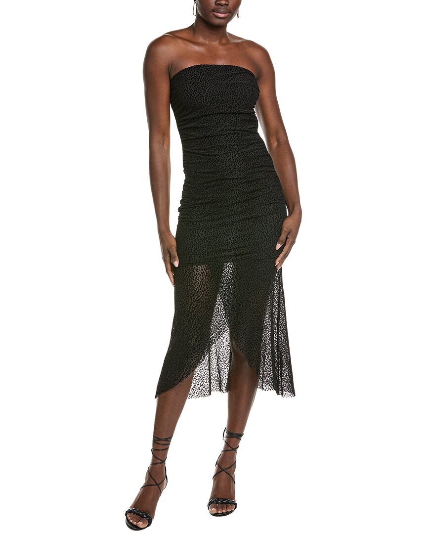 Marion Animal Print Mesh Tube Dress