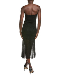 Marion Animal Print Mesh Tube Dress