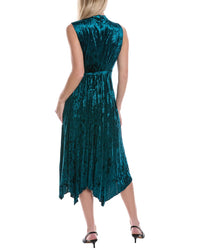 Tahari Asl Velvet Midi Dress