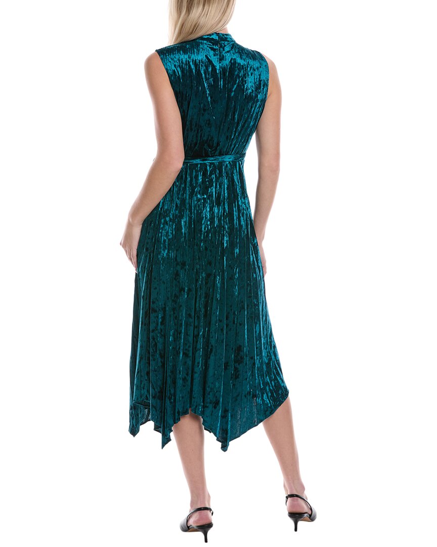 Tahari Asl Velvet Midi Dress