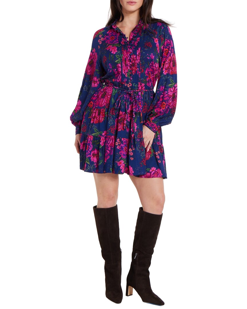 Hermoza Louisa Tunic Belted Tie Mini Dress