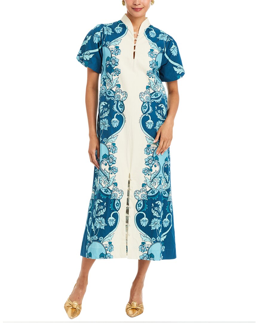 Mestiza New York Mestiza New York Elliana Printed Barong Midi Dress