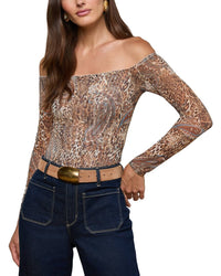 L’Agence Peonie Off Shoulder Bodysuit