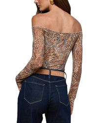 L’Agence Peonie Off Shoulder Bodysuit