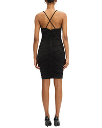 Hervé Léger Ruched Jersey Mini Dress