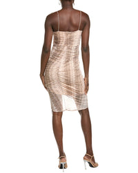 Marion Animal Print Mesh Tube Dress