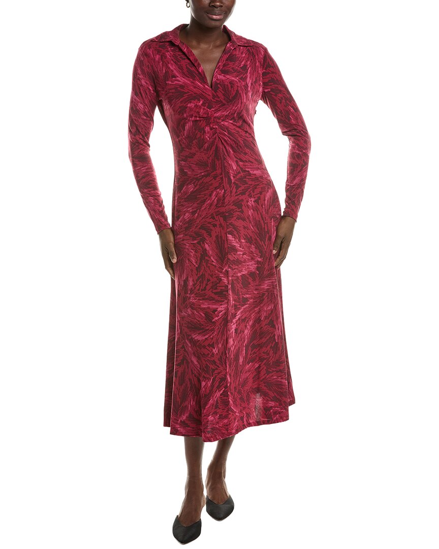 Maison Tara Long Sleeve Midi Dress