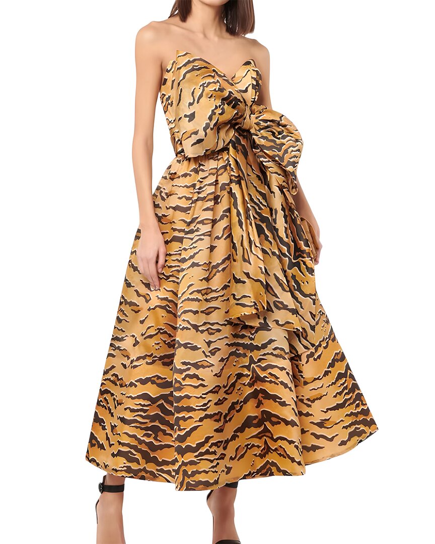 Linda Charm Midi Dress 2 Leopard Print