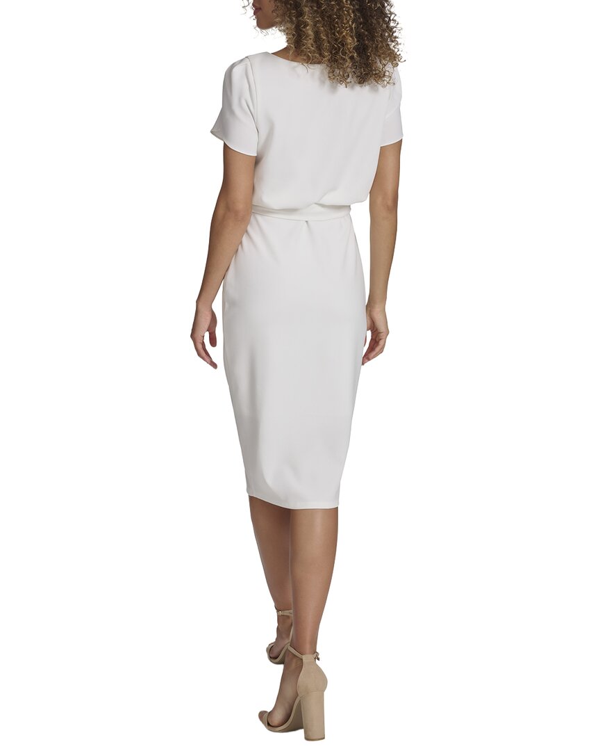Kensie Crepe Scuba Midi Dress