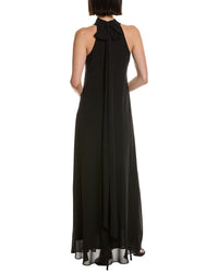 Carla Ruiz Halter Mock Neck Maxi Dress