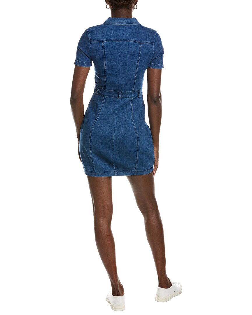 Marion Snap Button Cinched Denim Dress