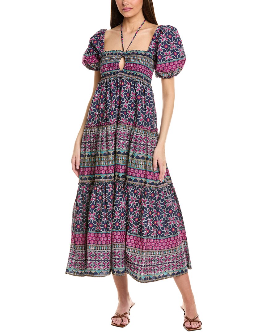 Jl Luxe Tiered Maxi Dress Purple