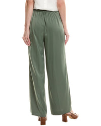 Anne Klein Satin High-Rise Wide Leg Pant