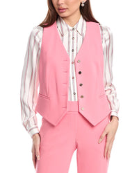 Anne Klein Five Button Vest Pink