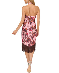 Adrianna By Adrianna Papell Eve Satin Halter Sheath Dress