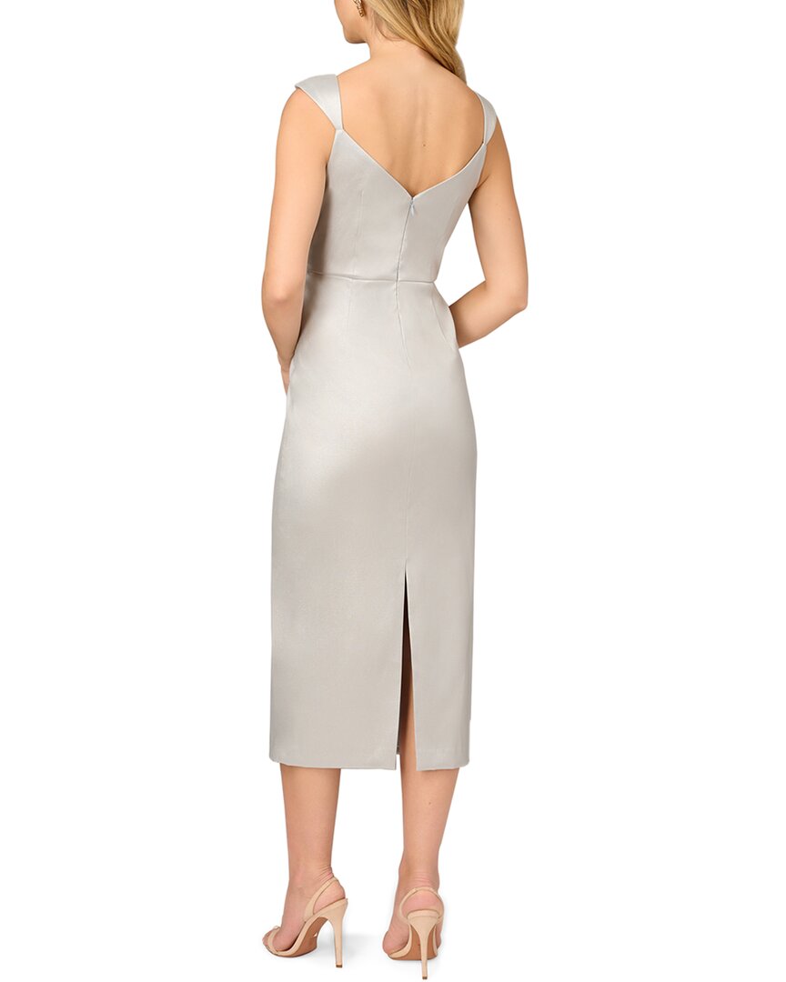 Aidan Mattox Womens Midi Dress, 8, Blue