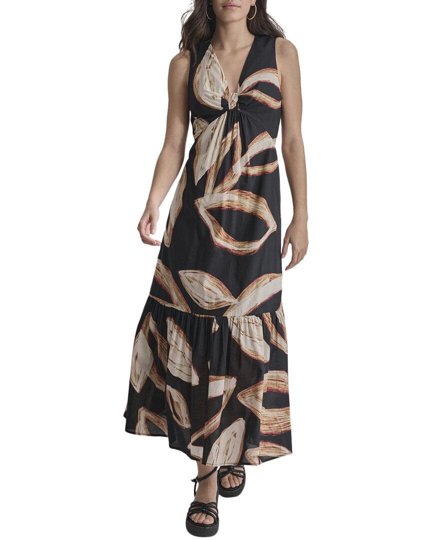 Dkny Sleeveless Maxi Dress 8 Green