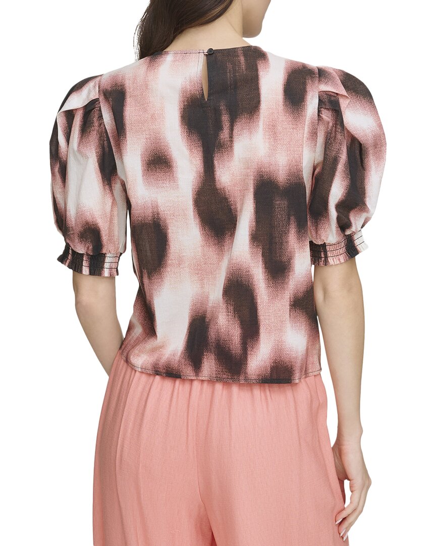 DKNY Dkny Short Sleeve Voile Top