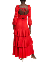 Pascale La Mode Cutout Tiered Midi Dress