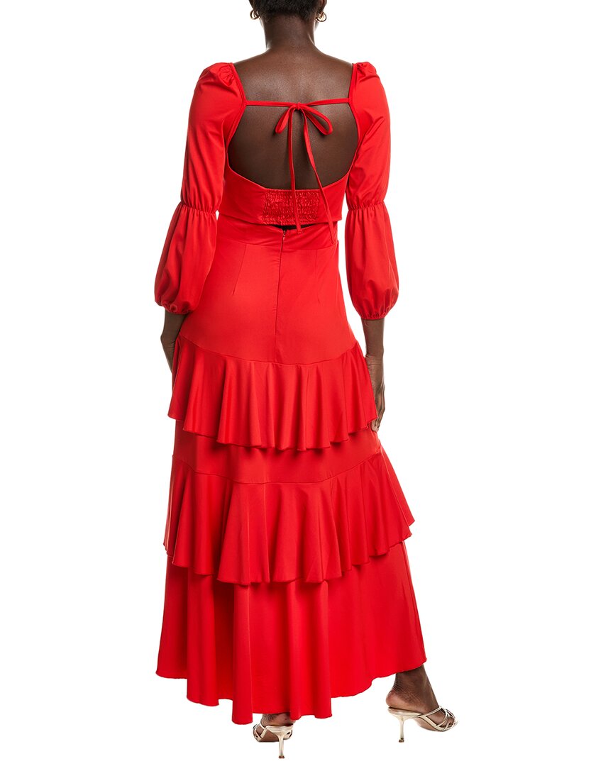 Pascale La Mode Cutout Tiered Midi Dress