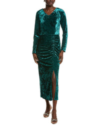 Pascale La Mode Crushed Velvet Midi Dress