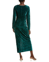 Pascale La Mode Crushed Velvet Midi Dress