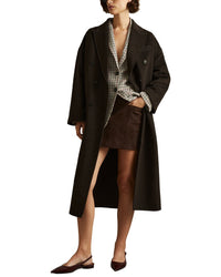 Reiss Lara Herringbone Wool-Blend Coat