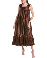 Kathleen Maeve Tinsley Midi Dress Espresso