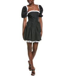 Ipponelli Ruffle Mini Dress Black