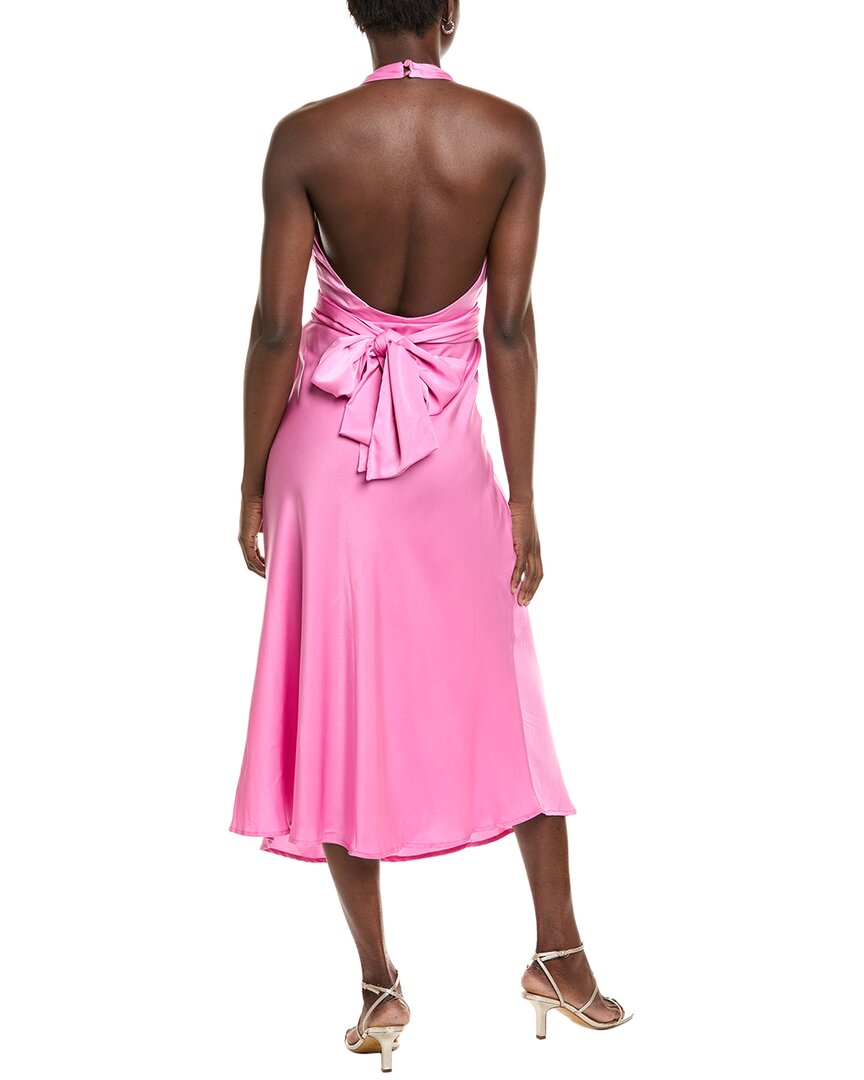 satin halter midi dress Ipponelli Satin Halter Midi Dress