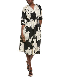 Ipponelli Tie-Waist Midi Dress Black Regular 6 (S)