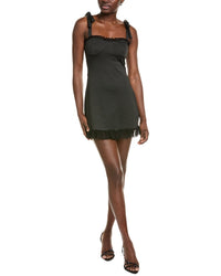 Ipponelli Ruffle Mini Dress Black