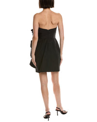 Marchesa Notte Sleeveless Taffeta Mini Dress