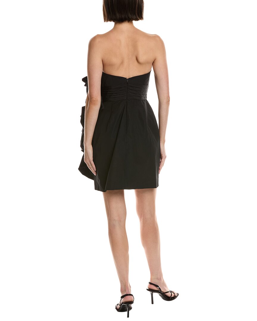 Marchesa Notte Sleeveless Taffeta Mini Dress