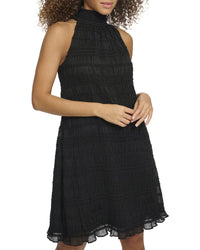 Kensie Smocked Woven Mini Dress