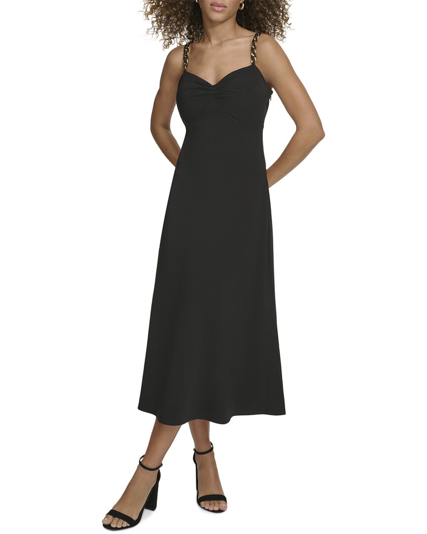 Siena Soft Touch Gab Midi Dress Black