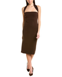 Et Ochs Jackie Midi Dress Brown Multi