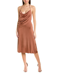Et Ochs Nora Midi Dress Brown Multi