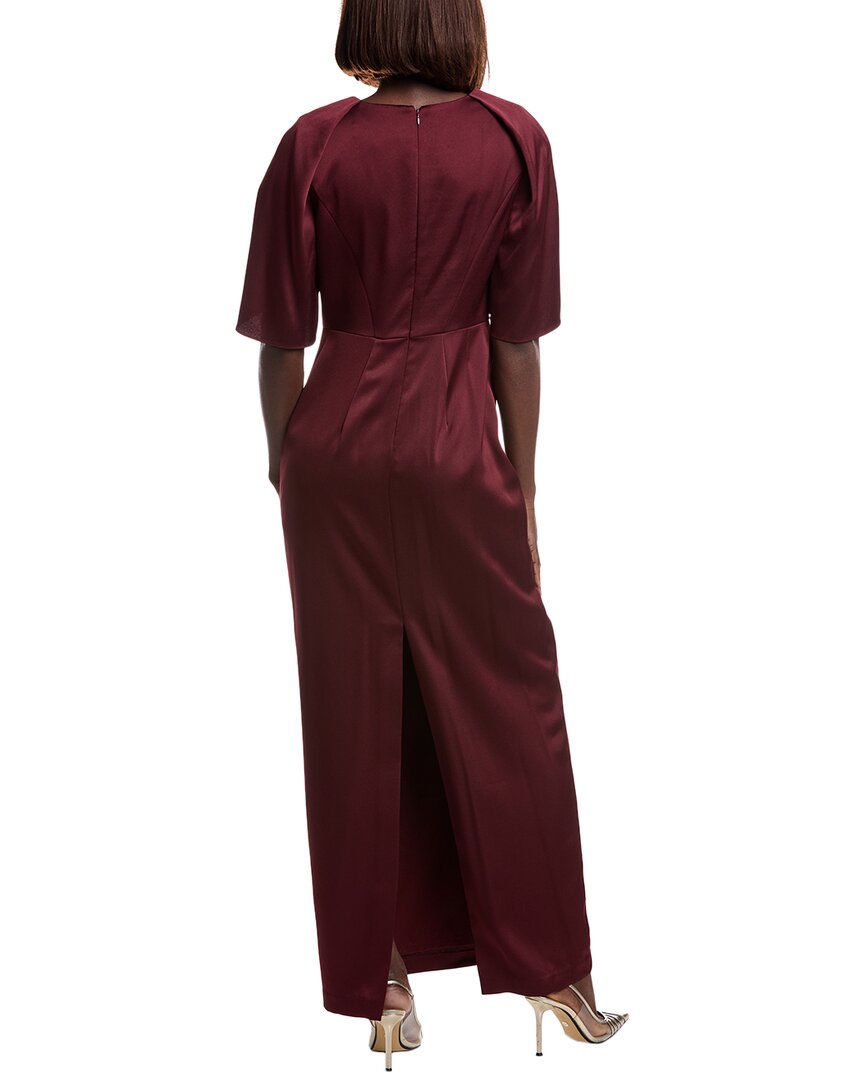 Aidan Mattox Crepe Back Satin Gown
