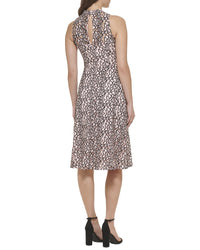 Kensie 2-Tone Lace Midi Dress